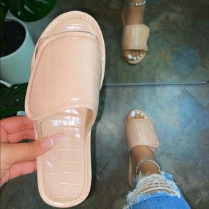 North Velcro Sandals - Nude with Tags and Box